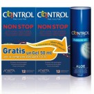 Control Preservativo Non Stop 12uds Duplo+ Control Lubricante Aloe 50ml