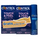 Control Preservativo Touch&Feel 12uds Duplo + Control Lubricante Aloe 50ml