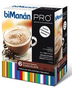 Bimanan PRO Batido Sabor Chocolate 6uds