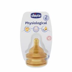 Chicco Tetina Fisiologica +2m Flujo Regulable Latex 2uds
