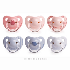 Suavinex Chupete Anatomico Rosa Latex 0-6m 2uds