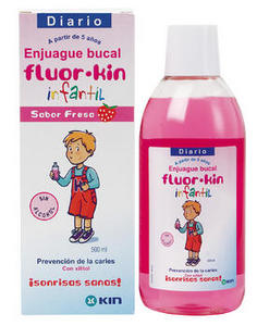 Fluor Kin Enjuague Infantil Fresa 500ml