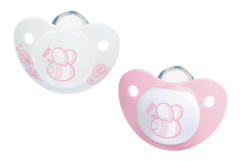 Nuk Chupete Baby Rose Silicona Sin Anilla T1 2uds