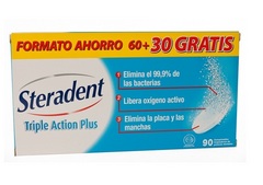 Steradent Triple Accion Plus 60+30 tabletas