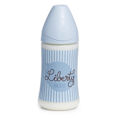 Suavinex Biberon B/ancha Latex Tetina 3posiciones Azul 270ml