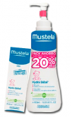 Pack Mustela Hydra Bebe Leche Corporal 2x500ml + Crema Cara