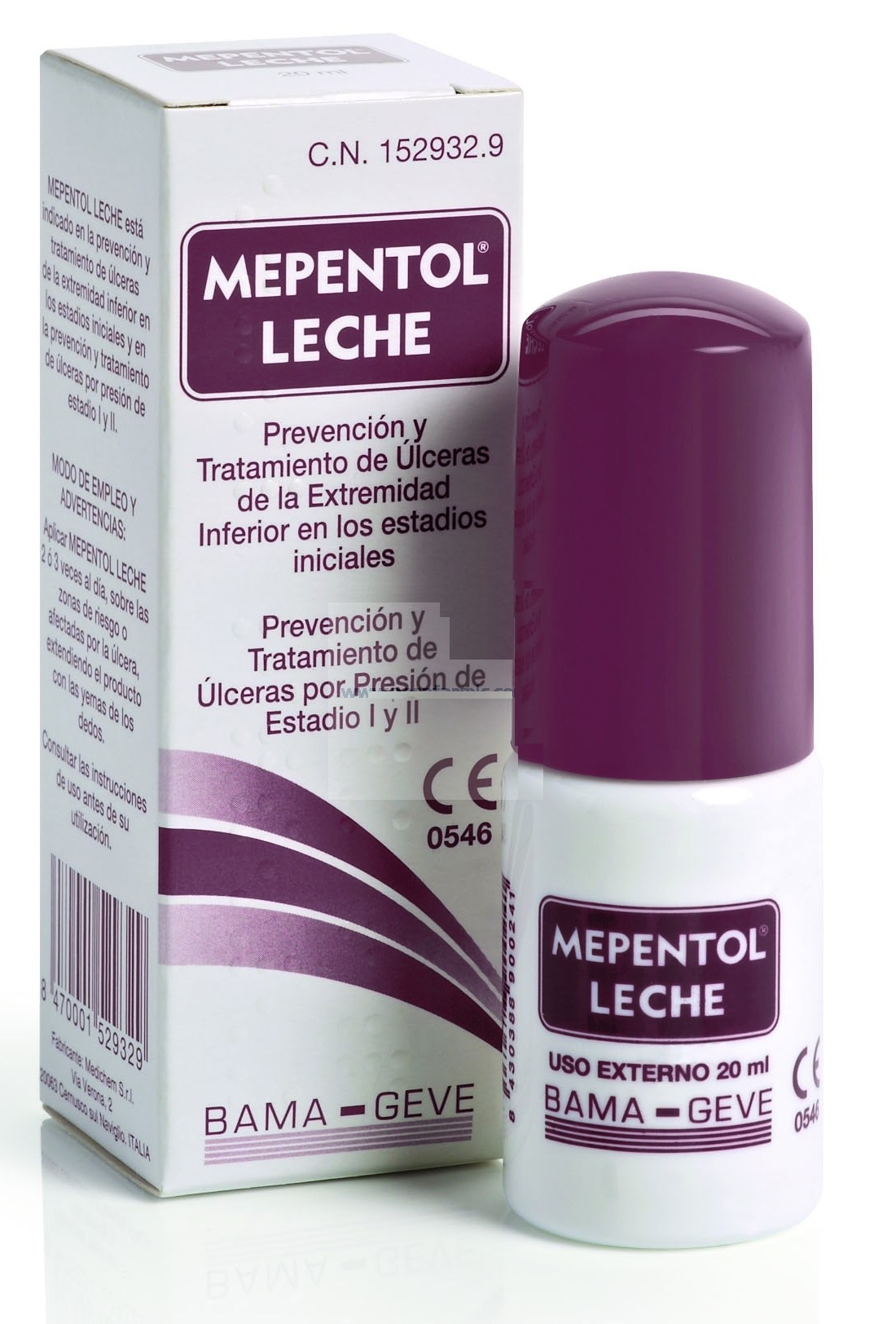 MEPENTOL LECHE 20ML - Cicatrizante Mepentol Leche 20ml 