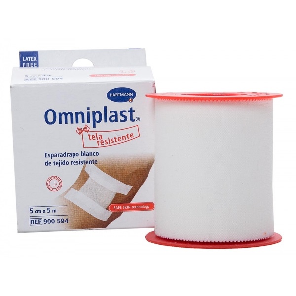 OMNIPLAST ESPARADRAPO TELA BLANCO 5X5CM - Esparadrapo de tela Omniplast Esparadrapo  Tela Blanco 5x5cm 