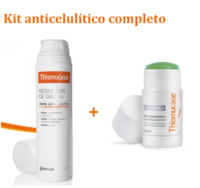 THIOMUCASE PACK REDUCTOR DE GRASA 200ML + ZONAS REBELDES 75ML