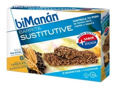 Bimanan Barritas Cereales con Pepitas de Chocolate 8uds