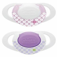 Chicco Chupete Physio Caucho Rosa +0m 2uds