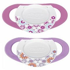 Chicco Chupete Physio Caucho Rosa +4m 2uds