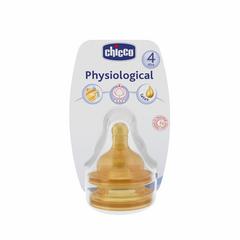 Chicco Tetina Fisiologica +4m Flujo Papilla Latex 2uds