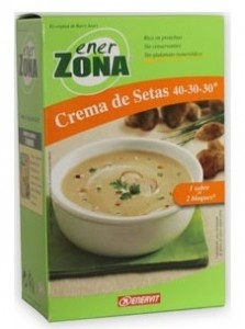 Enerzona Crema Setas 40-30-30 4 Sobres